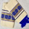 Royal Blue Peacock Parade Saree