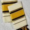 Mustard & Charcoal Ribbon Set