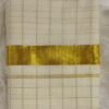 Gold Check Set Saree